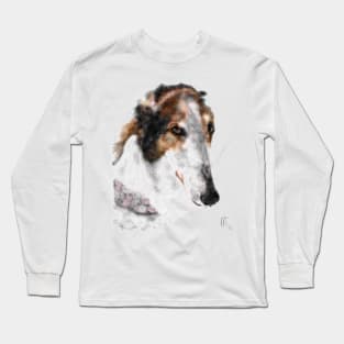 Beautiful Borzoi Russian Wolfhound Long Sleeve T-Shirt
